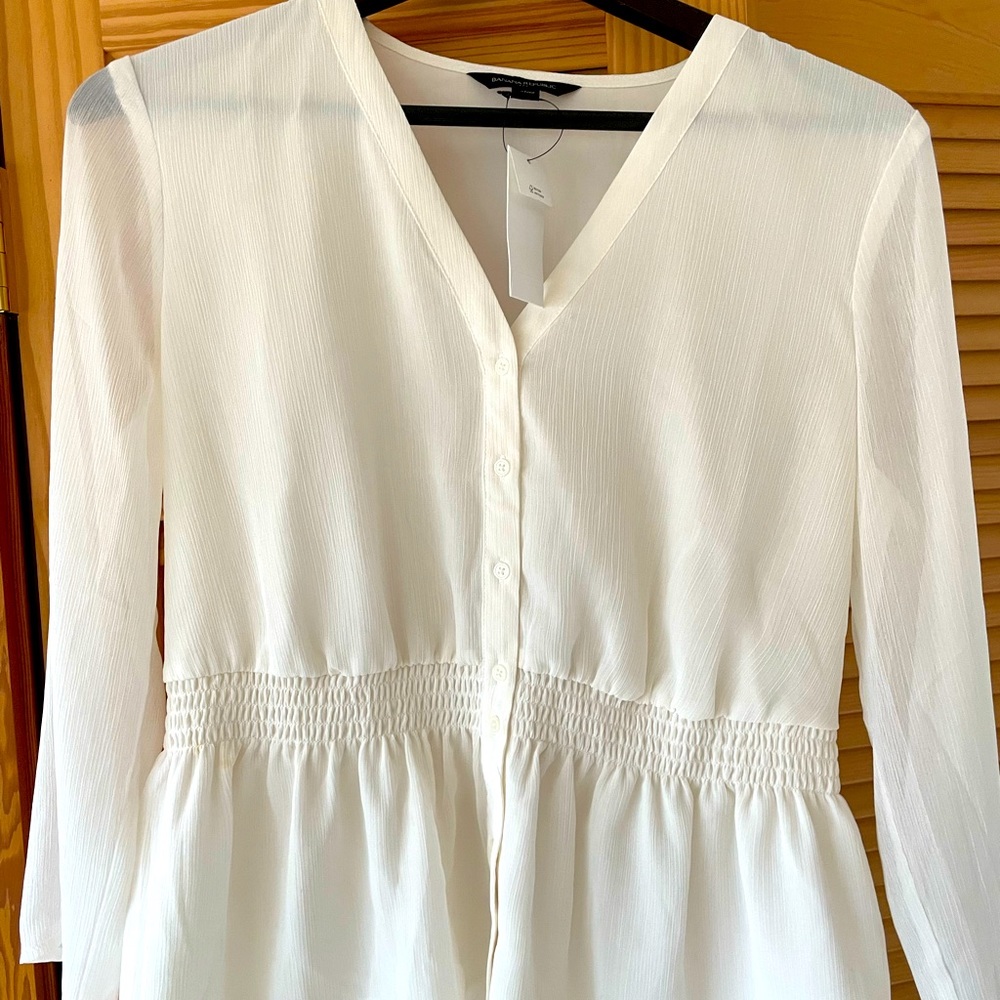 White Banana Republic Blouse